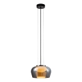 Hängeleuchte an Kabel INSIEME, 1xGX53/10W/230V, Ø 35 cm, rauchschwarz