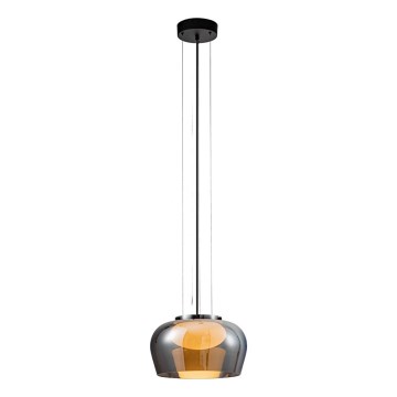 Hängeleuchte an Kabel INSIEME, 1xGX53/10W/230V, Ø 35 cm, rauchschwarz