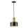 Hängeleuchte an Kabel MARBLE 1xE27/60W/230V gold/grün/Marmordekor