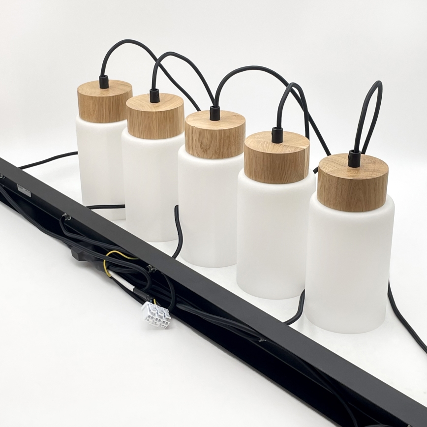 Hängeleuchte an Kabel MARKUS 1xE27/15W/230V schwarz