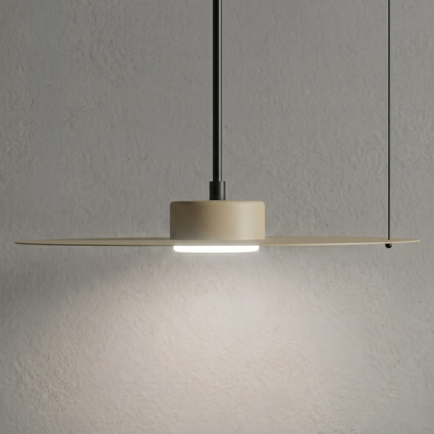Hängeleuchte an Kabel PIATTO 1xGX53/15W/230V Ø 35 cm beige