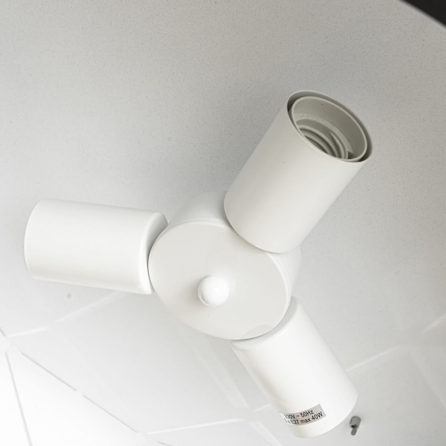 Hängeleuchte an Kabel REUS 3xE27/40W/230V Ø 47 cm, schwarz