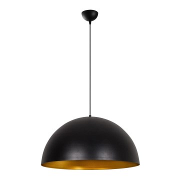 Hängeleuchte an Kabel SIVANI 1xE27/40W/230V Ø 60 cm schwarz/kupfer