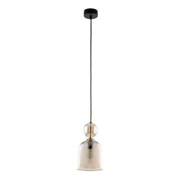 Hängeleuchte an Kabel SOPHIA 1xE14/10W/230V schwarz/rauchbeige