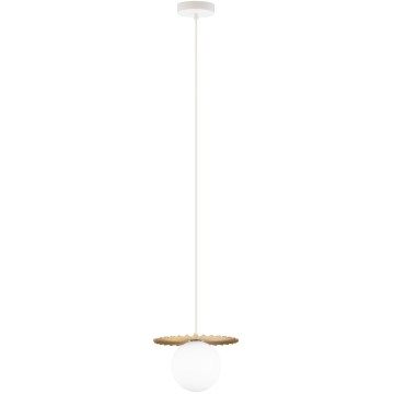 Hängeleuchte an Kabel SUNPLISS 1x G9/10W/230V Ø 20 cm gold/creme