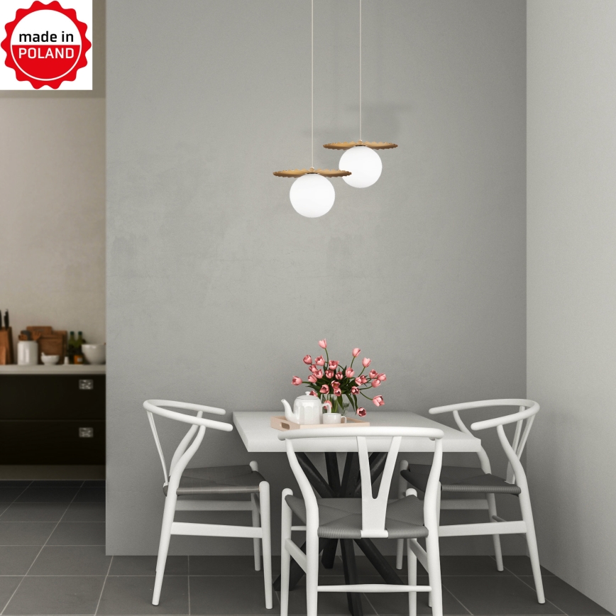 Hängeleuchte an Kabel SUNPLISS 1x G9/10W/230V Ø 20 cm gold/creme