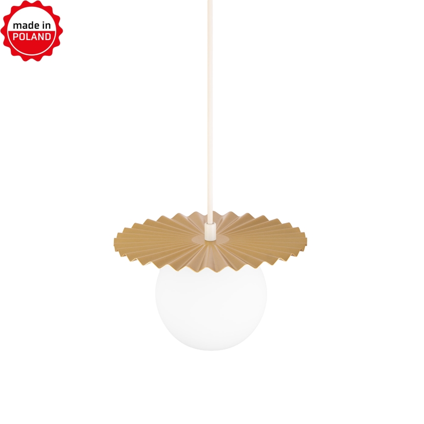 Hängeleuchte an Kabel SUNPLISS 1x G9/10W/230V Ø 20 cm gold/creme