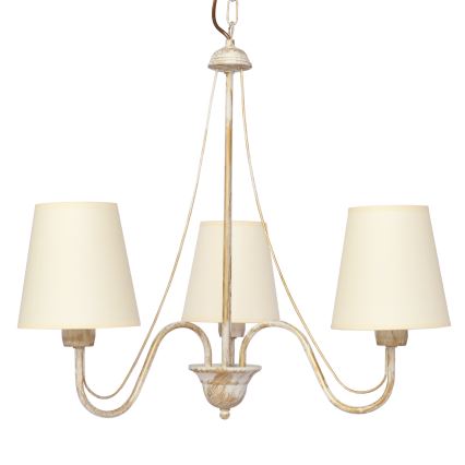 Hängeleuchte an Kette MALBO 3xE27/15W/230V beige