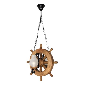 Hängeleuchte an Kette TIMONA 2xE14/40W/230V Buche