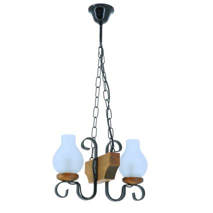 Hängeleuchte an Kette VELA 2xE14/40W/230V Buche - FSC-zertifiziert