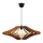 Hängeleuchte an Schnur 1xE27/60W/230V braun d 47 cm