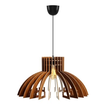 Hängeleuchte an Schnur 1xE27/60W/230V braun d 54 cm