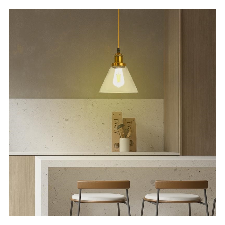 Hängeleuchte an Schnur 1xE27/60W/230V d 18,5 cm