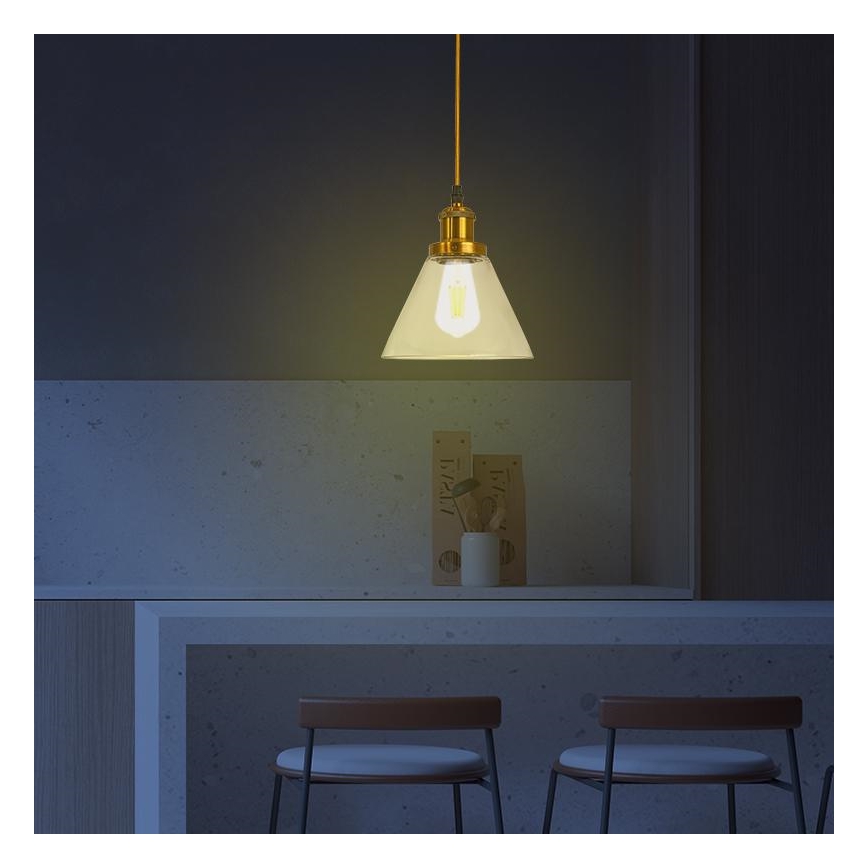 Hängeleuchte an Schnur 1xE27/60W/230V d 18,5 cm
