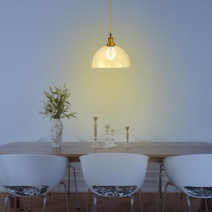 Hängeleuchte an Schnur 1xE27/60W/230V d 30 cm