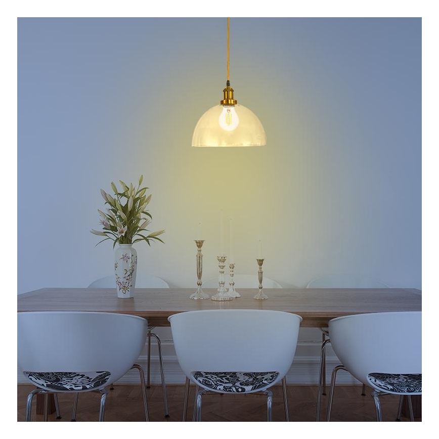 Hängeleuchte an Schnur 1xE27/60W/230V d 30 cm
