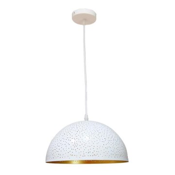 Hängeleuchte an Schnur 1xE27/60W/230V d 30 cm weiß