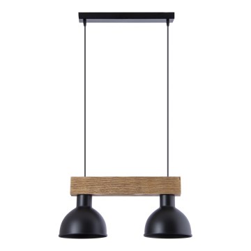 Hängeleuchte an Schnur 2xE27/60W/230V