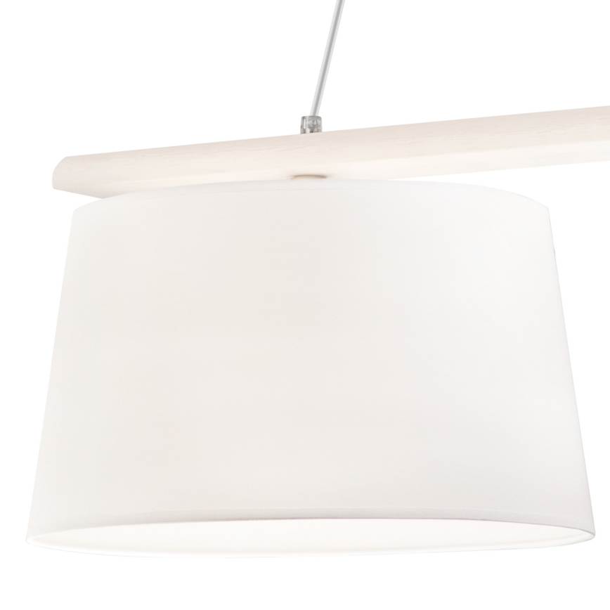 Hängeleuchte an Schnur AIDA 2xE27/60W/230V Eiche - FSC-zertifiziert