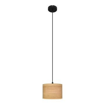 Hängeleuchte an Schnur ALBA 1xE27/15W/230V d 20 cm braun/schwarz