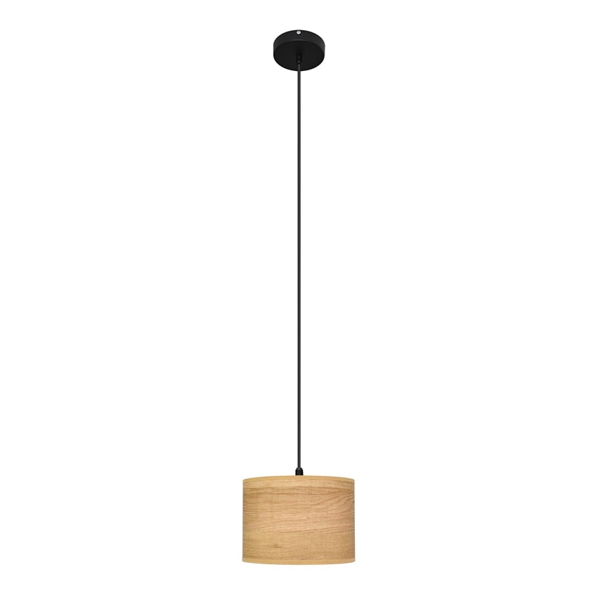 Hängeleuchte an Schnur ALBA 1xE27/15W/230V d 20 cm braun/schwarz
