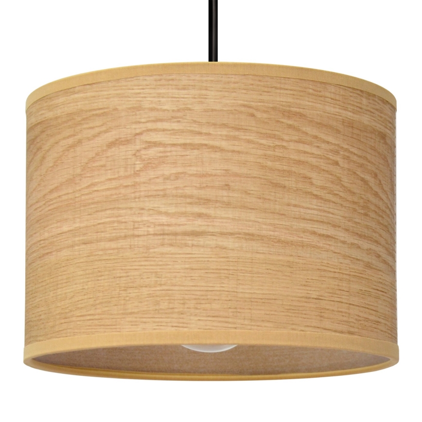 Hängeleuchte an Schnur ALBA 1xE27/15W/230V d 20 cm braun/schwarz