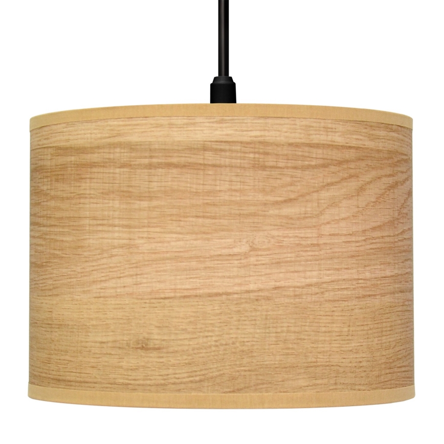 Hängeleuchte an Schnur ALBA 1xE27/15W/230V d 20 cm braun/schwarz