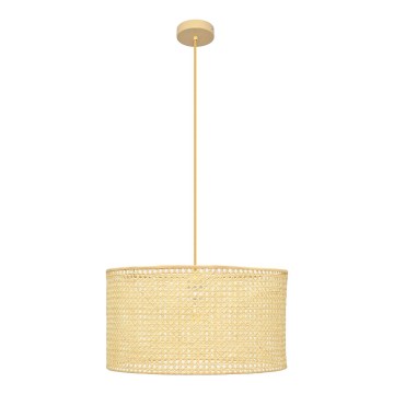 Hängeleuchte an Schnur ALBA 1xE27/15W/230V d 45 cm Rattan