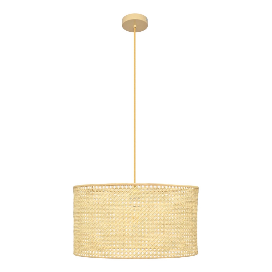 Hängeleuchte an Schnur ALBA 1xE27/15W/230V d 45 cm Rattan