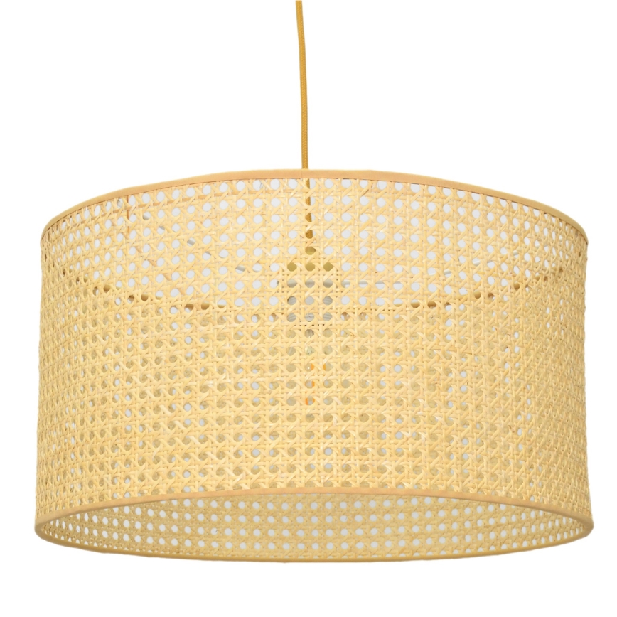 Hängeleuchte an Schnur ALBA 1xE27/15W/230V d 45 cm Rattan