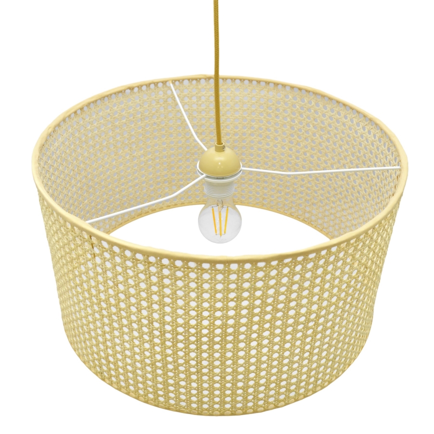 Hängeleuchte an Schnur ALBA 1xE27/15W/230V d 45 cm Rattan
