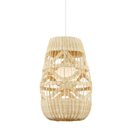 Hängeleuchte an Schnur ARONA 1xG9/9W/230V d 25 cm Rattan/beige