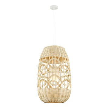 Hängeleuchte an Schnur ARONA 1xG9/9W/230V d 40 cm Rattan/beige