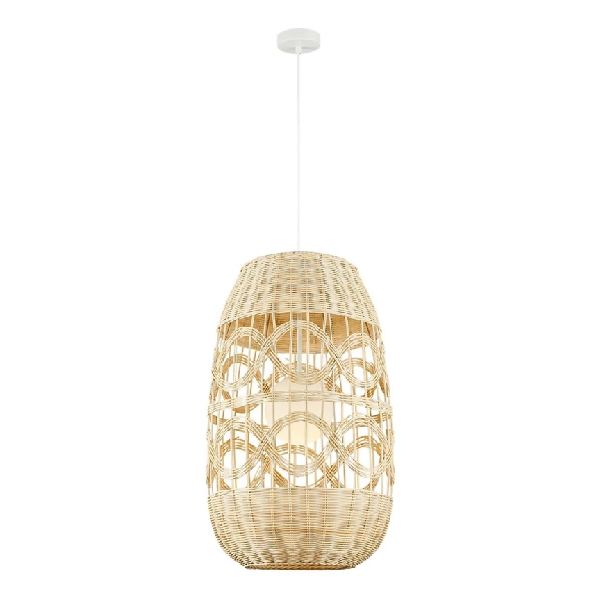 Hängeleuchte an Schnur ARONA 1xG9/9W/230V d 40 cm Rattan/beige