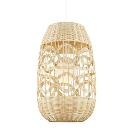 Hängeleuchte an Schnur ARONA 1xG9/9W/230V d 40 cm Rattan/beige