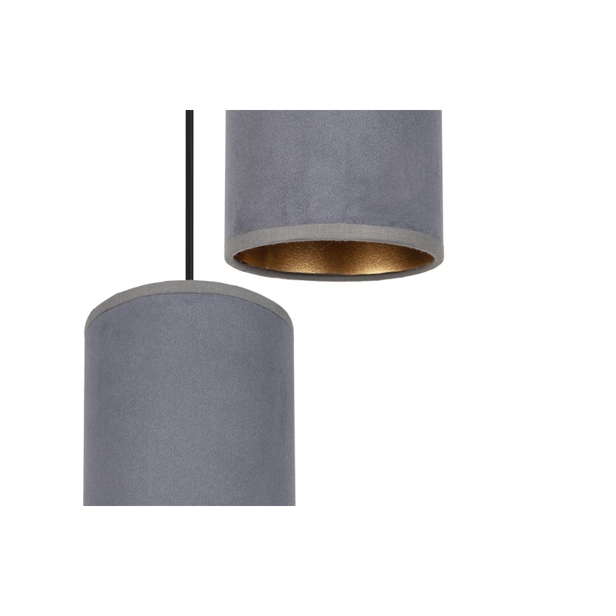 Hängeleuchte an Schnur AVALO 3xE27/60W/230V grau