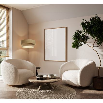 Hängeleuchte an Schnur BOHO TRINITI 1xE27/60W/230V braun/beige