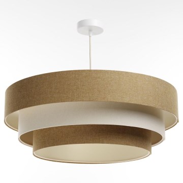 Hängeleuchte an Schnur BOHO TRINITI 1xE27/60W/230V braun/cremefarben