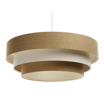 Hängeleuchte an Schnur BOHO TRINITI 1xE27/60W/230V braun/cremefarben