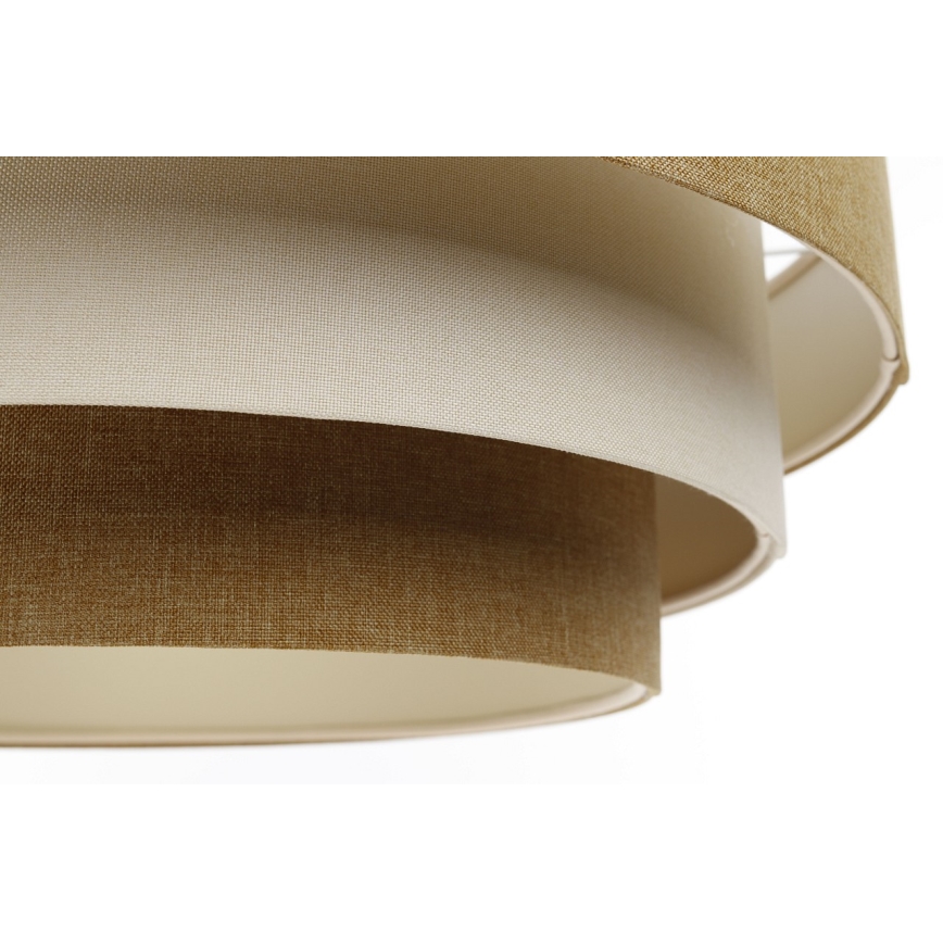 Hängeleuchte an Schnur BOHO TRINITI 1xE27/60W/230V braun/cremefarben