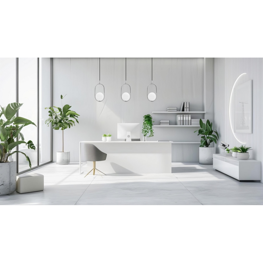 Hängeleuchte an Schnur CORDEL 1xG9/28W/230V glänzendes Chrom