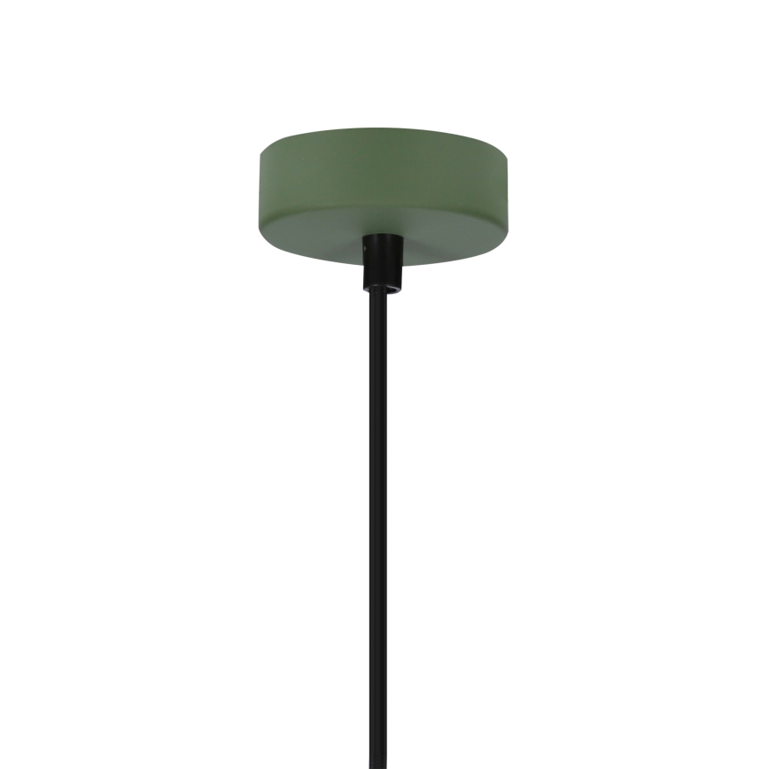 Hängeleuchte an Schnur FARO 1xE27/40W/230V grün/Buche