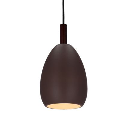 Hängeleuchte an Schnur FLEN 1xE27/40W/230V d 16 cm braun