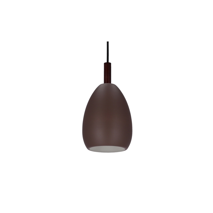 Hängeleuchte an Schnur FLEN 1xE27/40W/230V d 16 cm braun