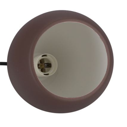 Hängeleuchte an Schnur FLEN 1xE27/40W/230V d 16 cm braun
