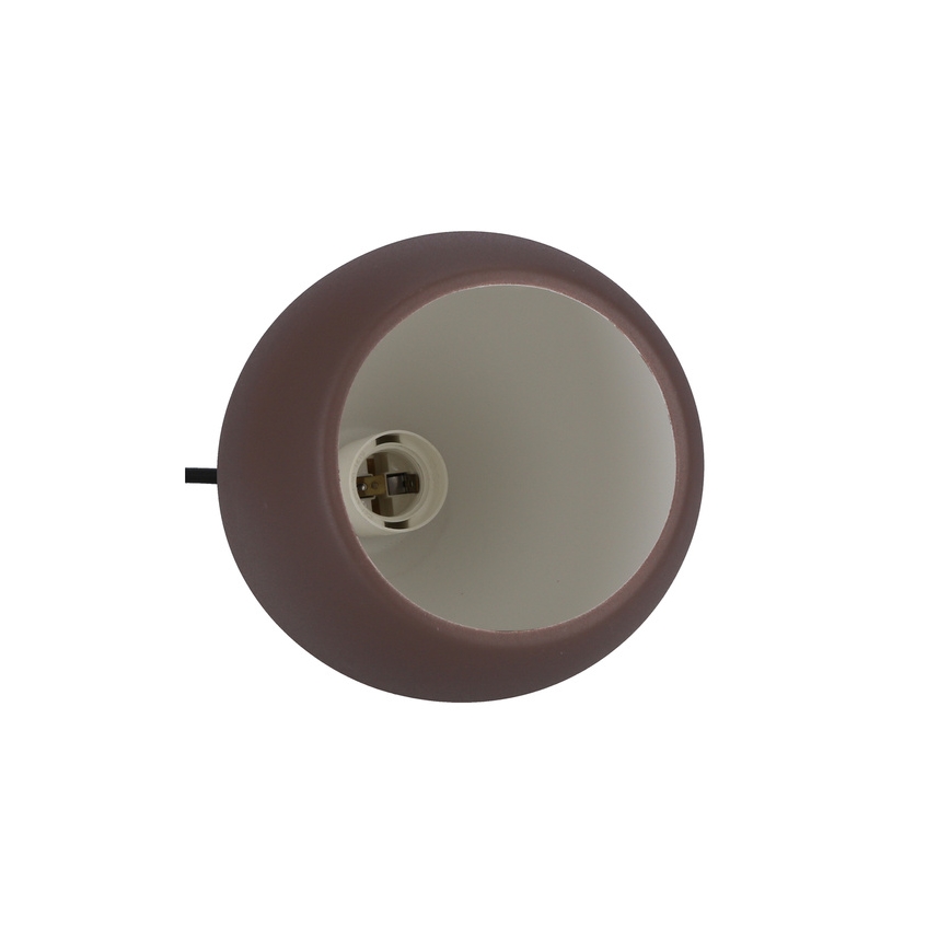 Hängeleuchte an Schnur FLEN 1xE27/40W/230V d 16 cm braun