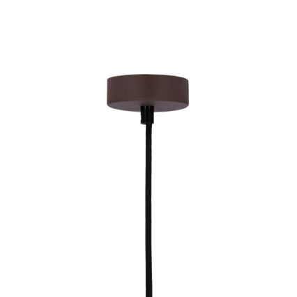 Hängeleuchte an Schnur FLEN 1xE27/40W/230V d 16 cm braun