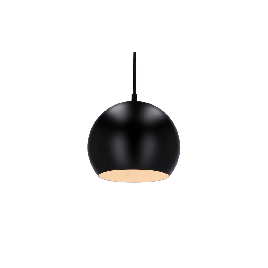 Hängeleuchte an Schnur FLEN 1xE27/40W/230V d 20 cm schwarz
