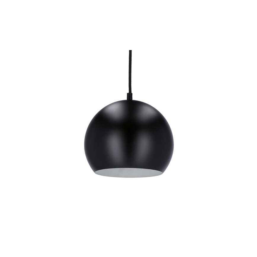 Hängeleuchte an Schnur FLEN 1xE27/40W/230V d 20 cm schwarz
