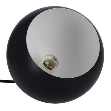 Hängeleuchte an Schnur FLEN 1xE27/40W/230V d 20 cm schwarz